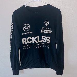 long sleeve young & reckless shirt